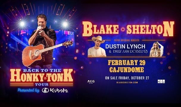 More Info for BLAKE SHELTON: Back to the Honky Tonk Tour