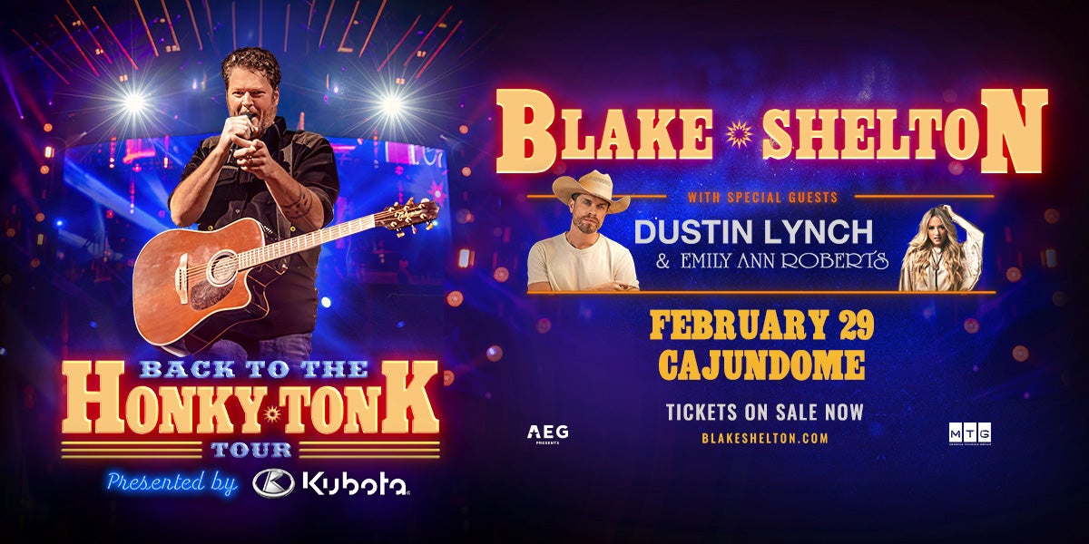 More Info for BLAKE SHELTON: Back to the Honky Tonk Tour