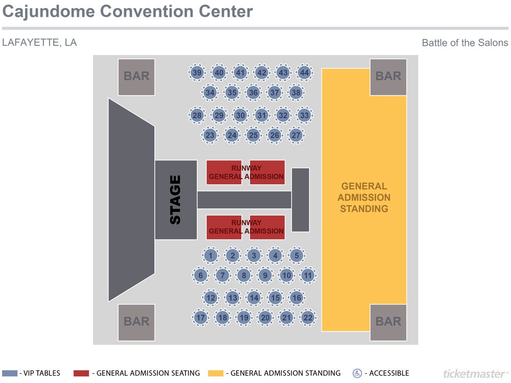 Blackham Coliseum Lafayette La Seating Chart