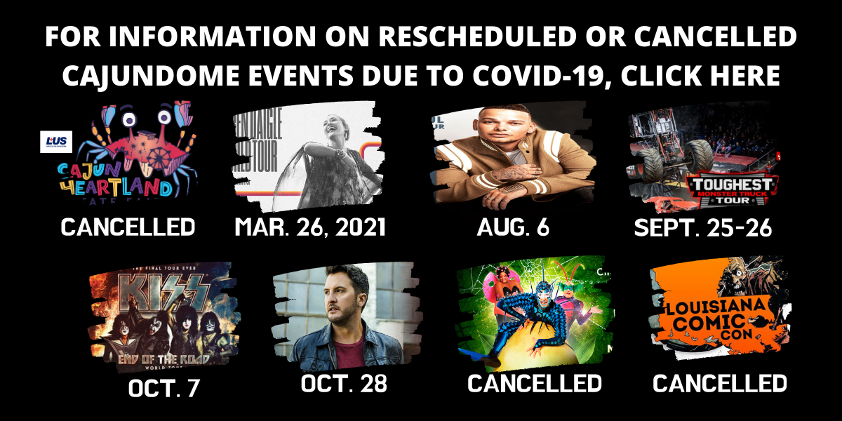 CAJUNDOME Alert Event Updates Slideshow Image