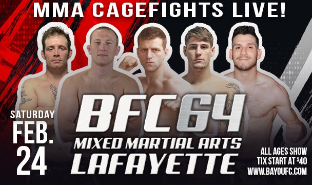 More Info for BFC64 Lafayette MMA Cagefights