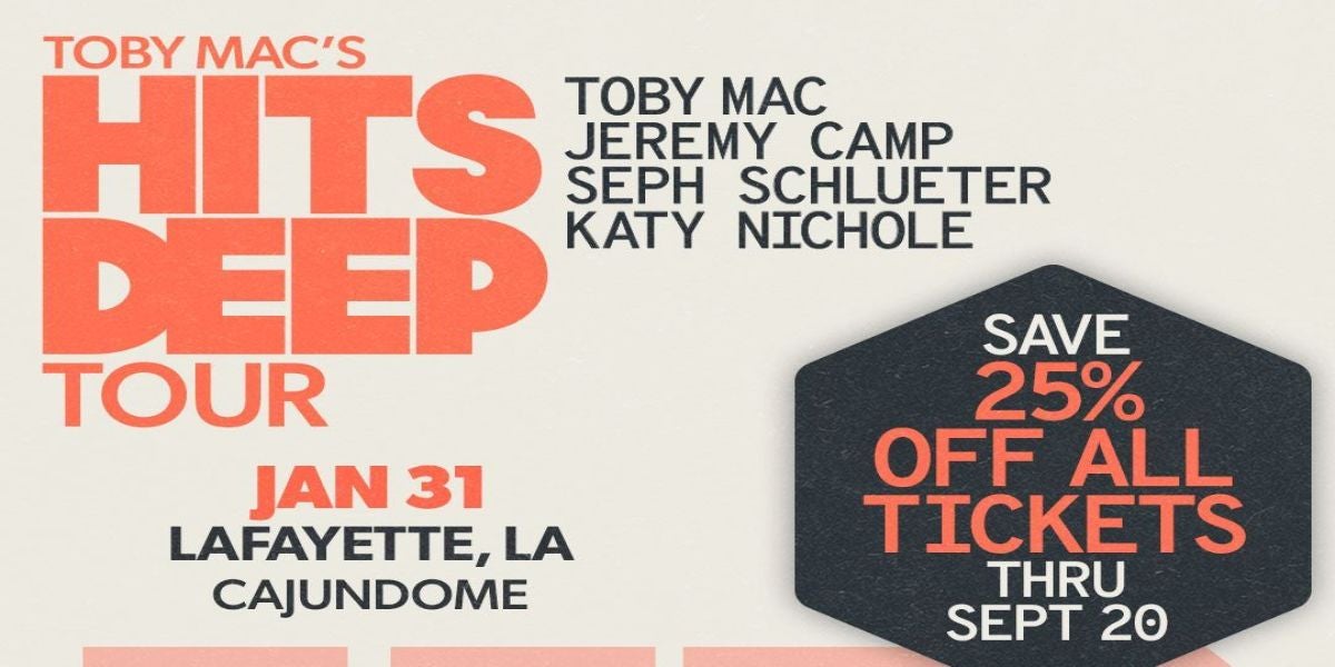 TOBYMAC ON SALE DISCOUNT