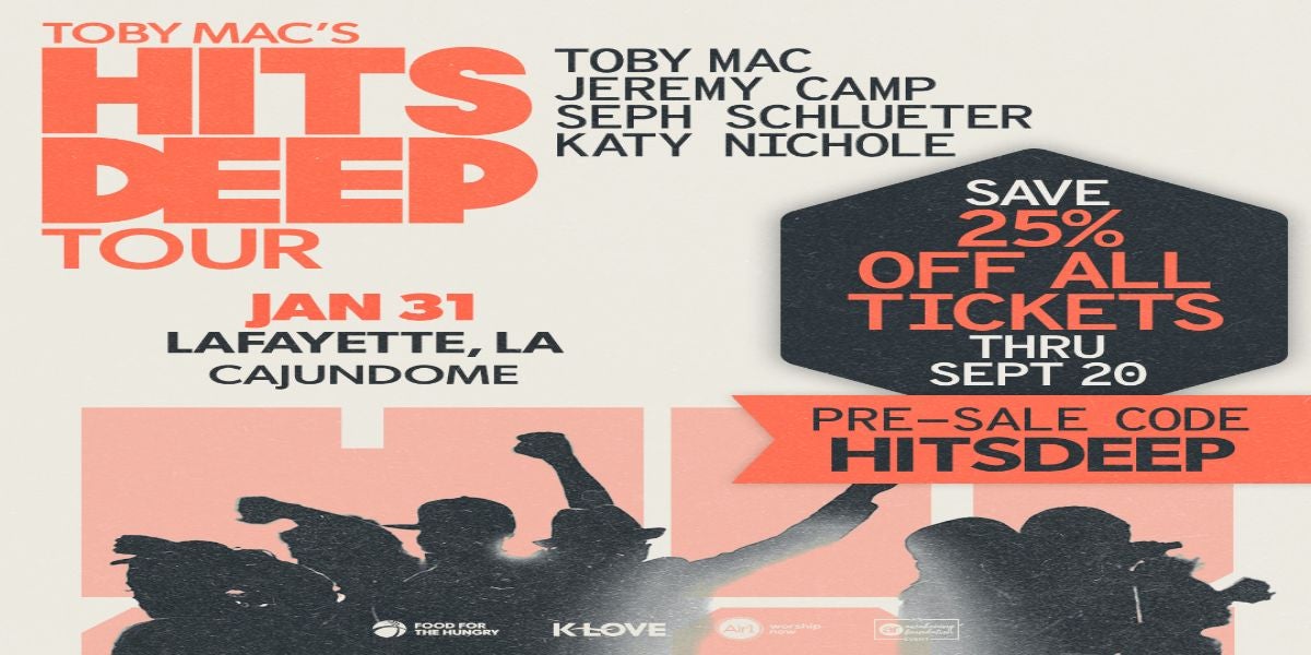 TOBYMAC PRESALE DISCOUNT