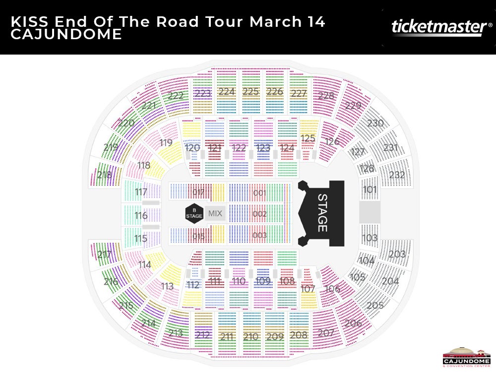 Cajundome Seating Chart