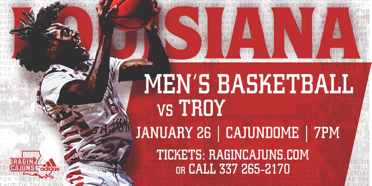 Ragin' Cajun Men's Basketball vs. Troy