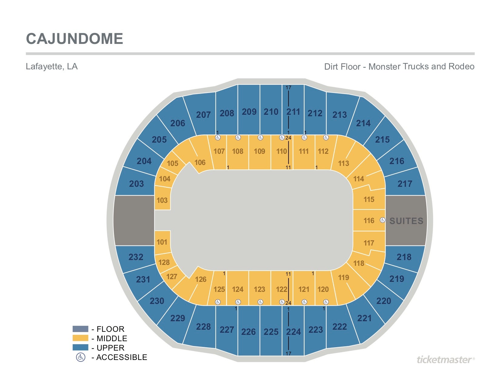 Monster Jam Seating Chart