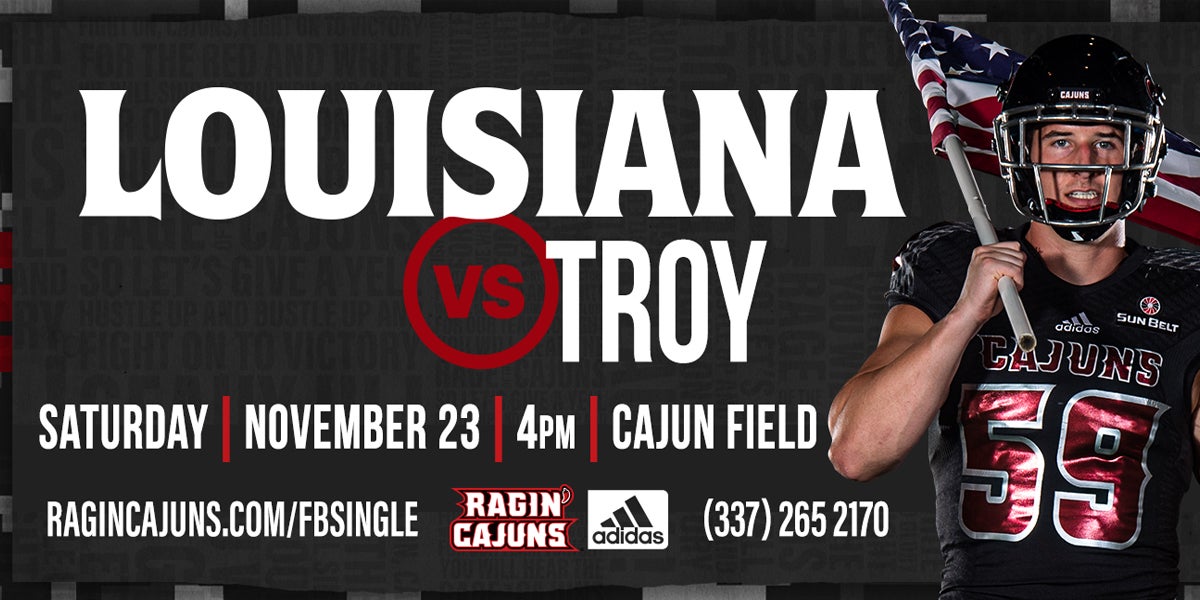 LOUISIANA RAGIN' CAJUN FOOTBALL VS. TROY