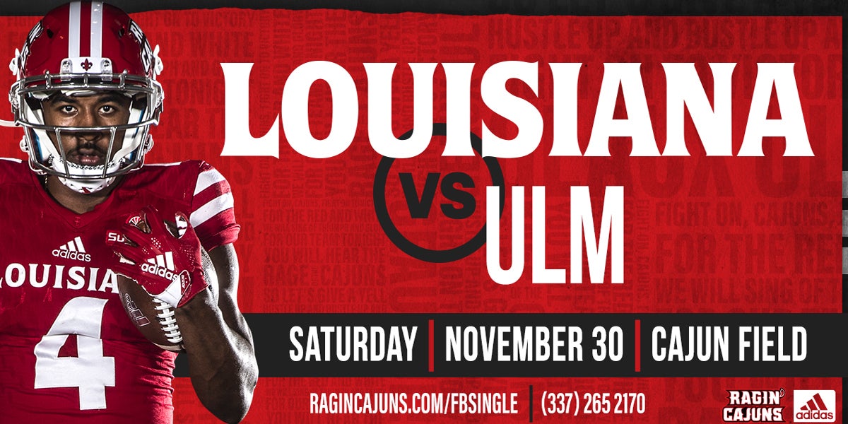 LOUISIANA RAGIN' CAJUN FOOTBALL VS. ULM