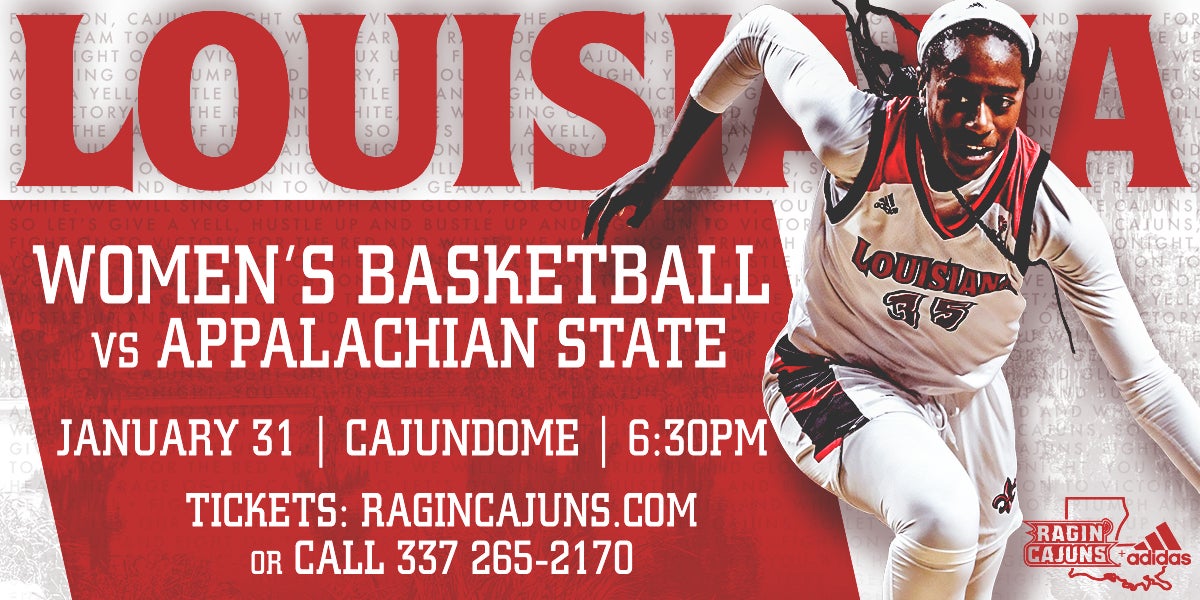 Ragin' Cajun Women's Basketball vs Appalachian State