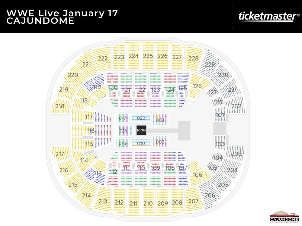 Blackham Coliseum Lafayette La Seating Chart