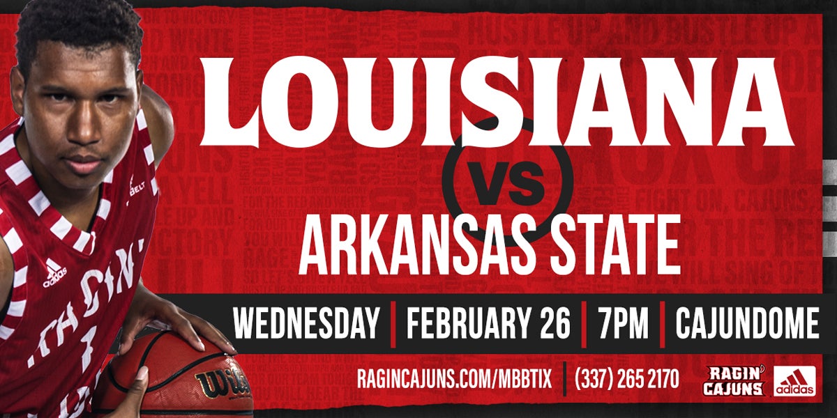 Ragin' Cajun Men's Basketball vs. Arkansas State