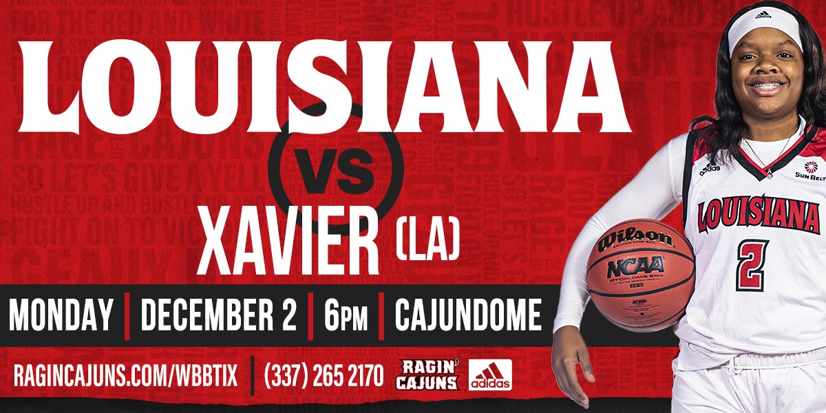 Ragin' Cajun Women's Basketball vs Xavier